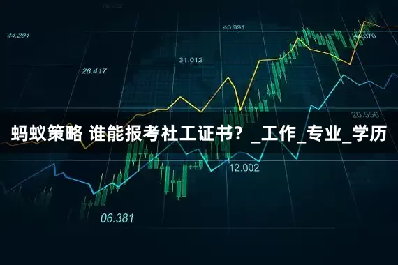 蚂蚁策略 谁能报考社工证书？_工作_专业_学历