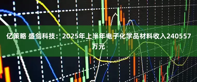 亿策略 盛剑科技：2025年上半年电子化学品材料收入240557万元